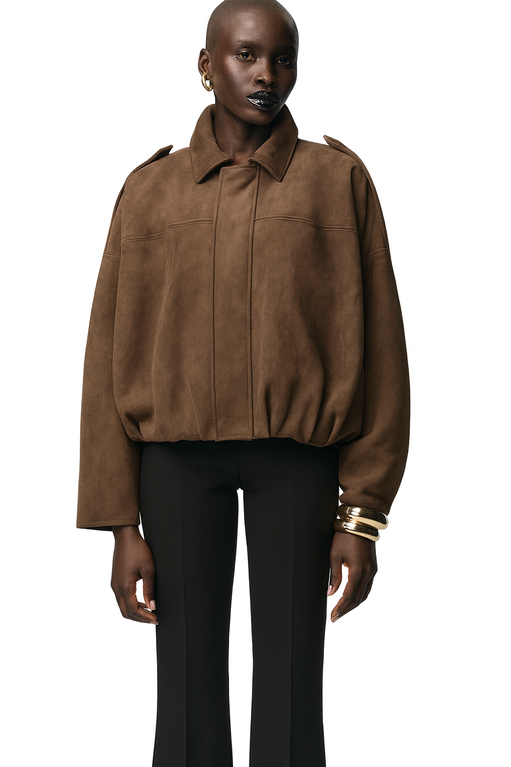 Relaxed Suede Jacket