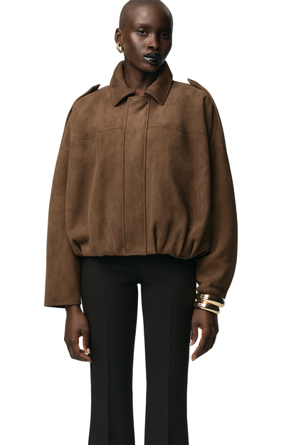 Relaxed Suede Jacket