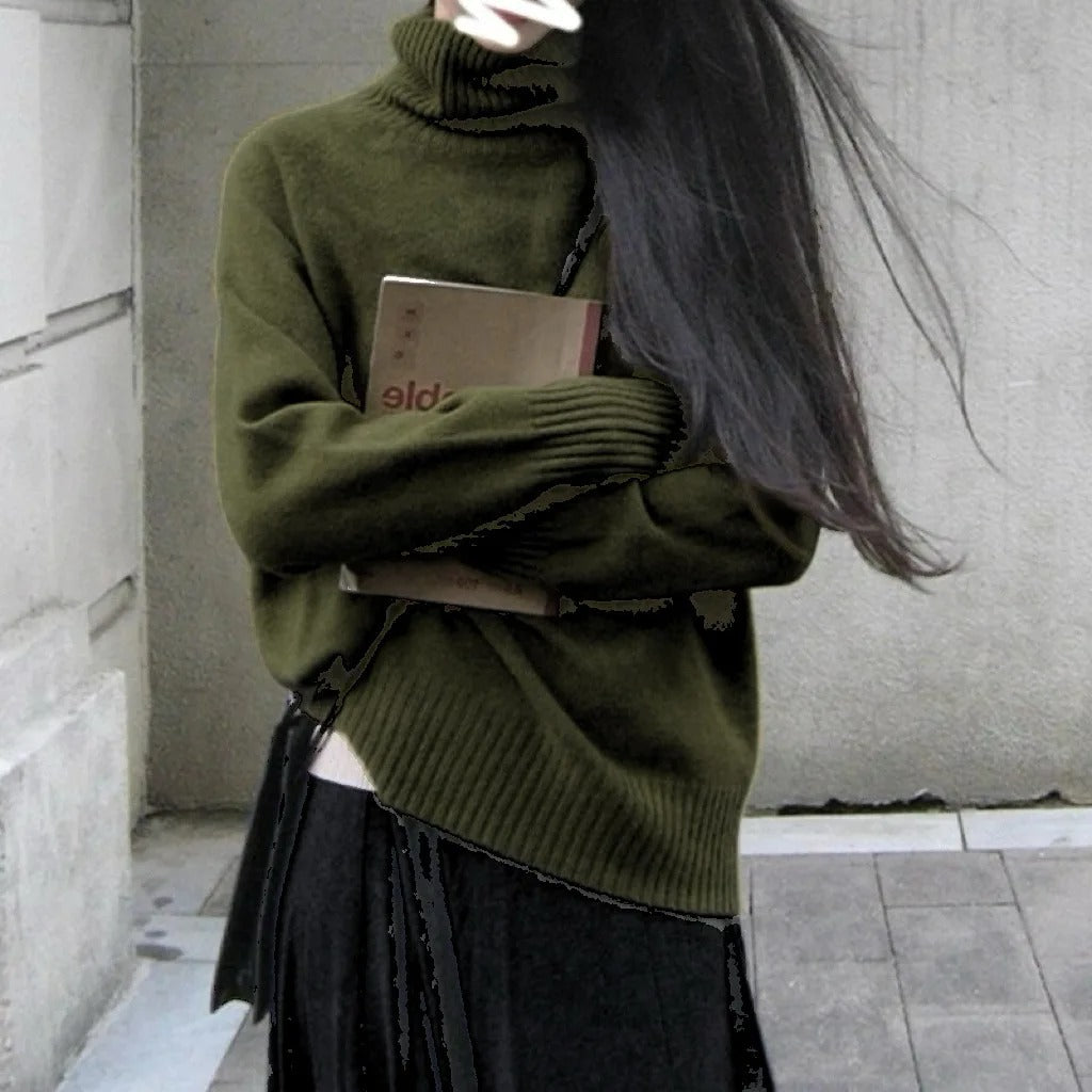 Olivia Cashmere High-Neck Sweater