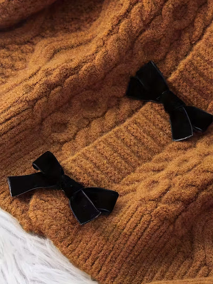 Eloise | Bow Front  Knit Cardigan
