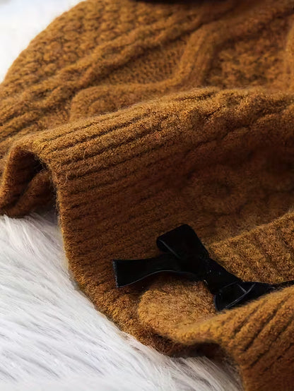 Eloise | Bow Front  Knit Cardigan