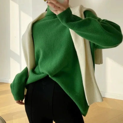 Olivia Cashmere High-Neck Sweater