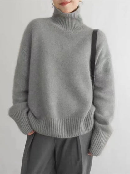 Olivia Cashmere High-Neck Sweater