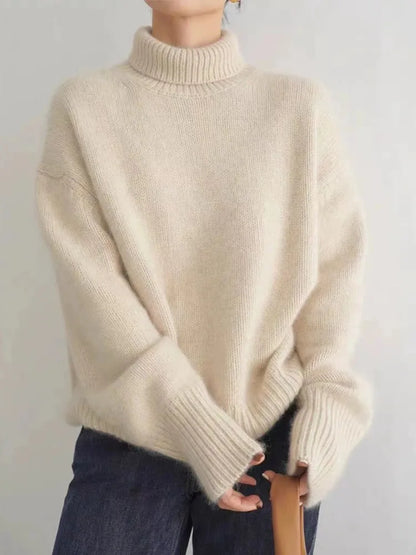 Olivia Cashmere High-Neck Sweater