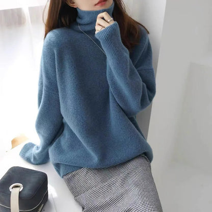 Olivia Cashmere High-Neck Sweater