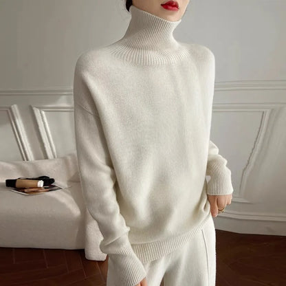 Olivia Cashmere High-Neck Sweater