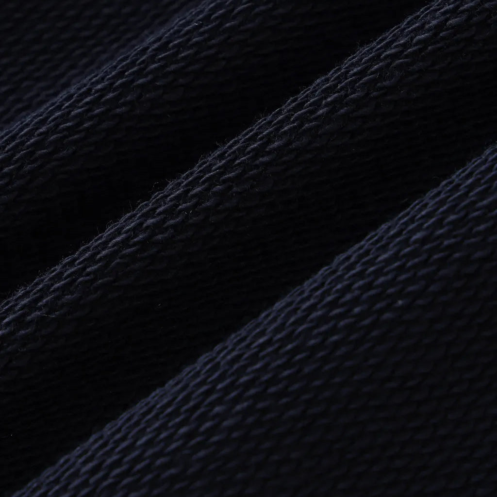 Oxford Stripe Lapel Sweatshirt