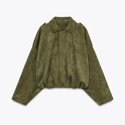 Relaxed Suede Jacket