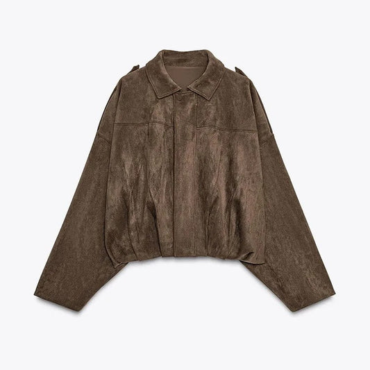 Relaxed Suede Jacket